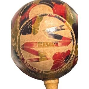 Rare 1948 Cuban Havana Maracas - Authentic Vintage Hand-Carved Gourd Instruments
